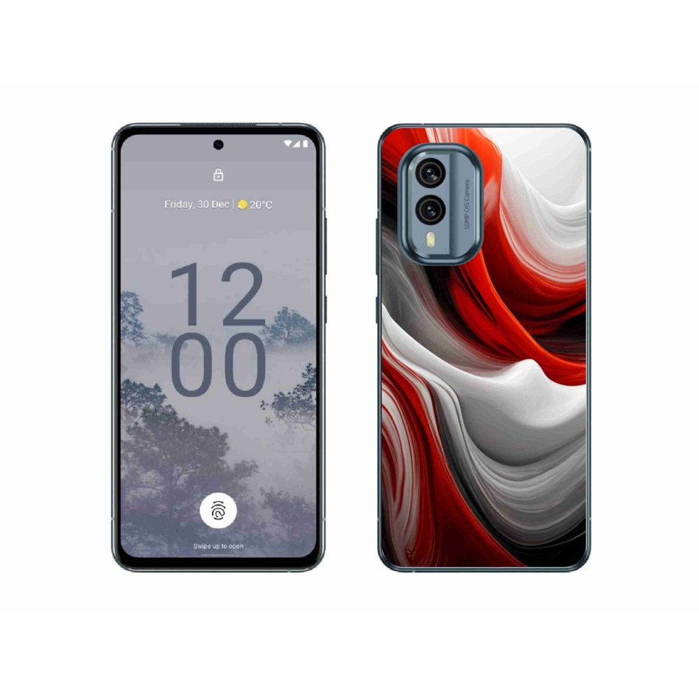 Gélový kryt mmCase na Nokia X30 5G - abstraktný motív 47