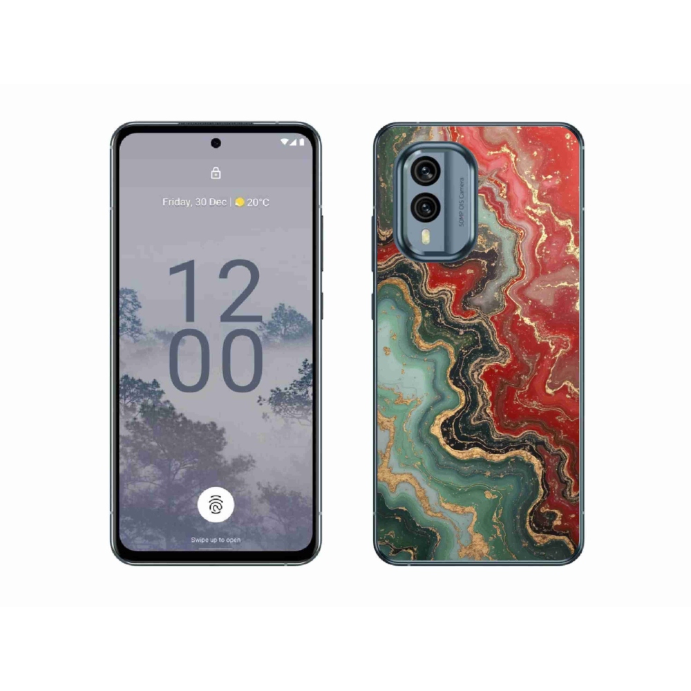 Gélový kryt mmCase na Nokia X30 5G - abstraktný motív 55