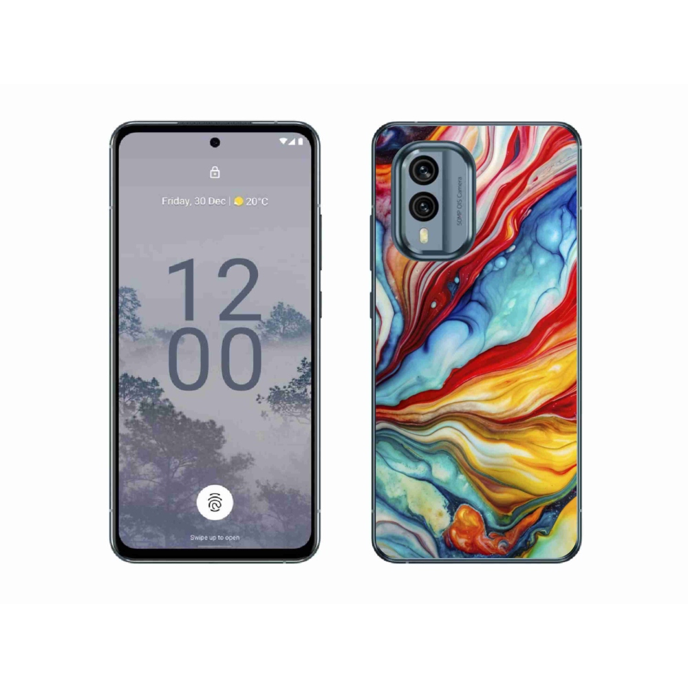Gélový kryt mmCase na Nokia X30 5G - abstraktný motív 58