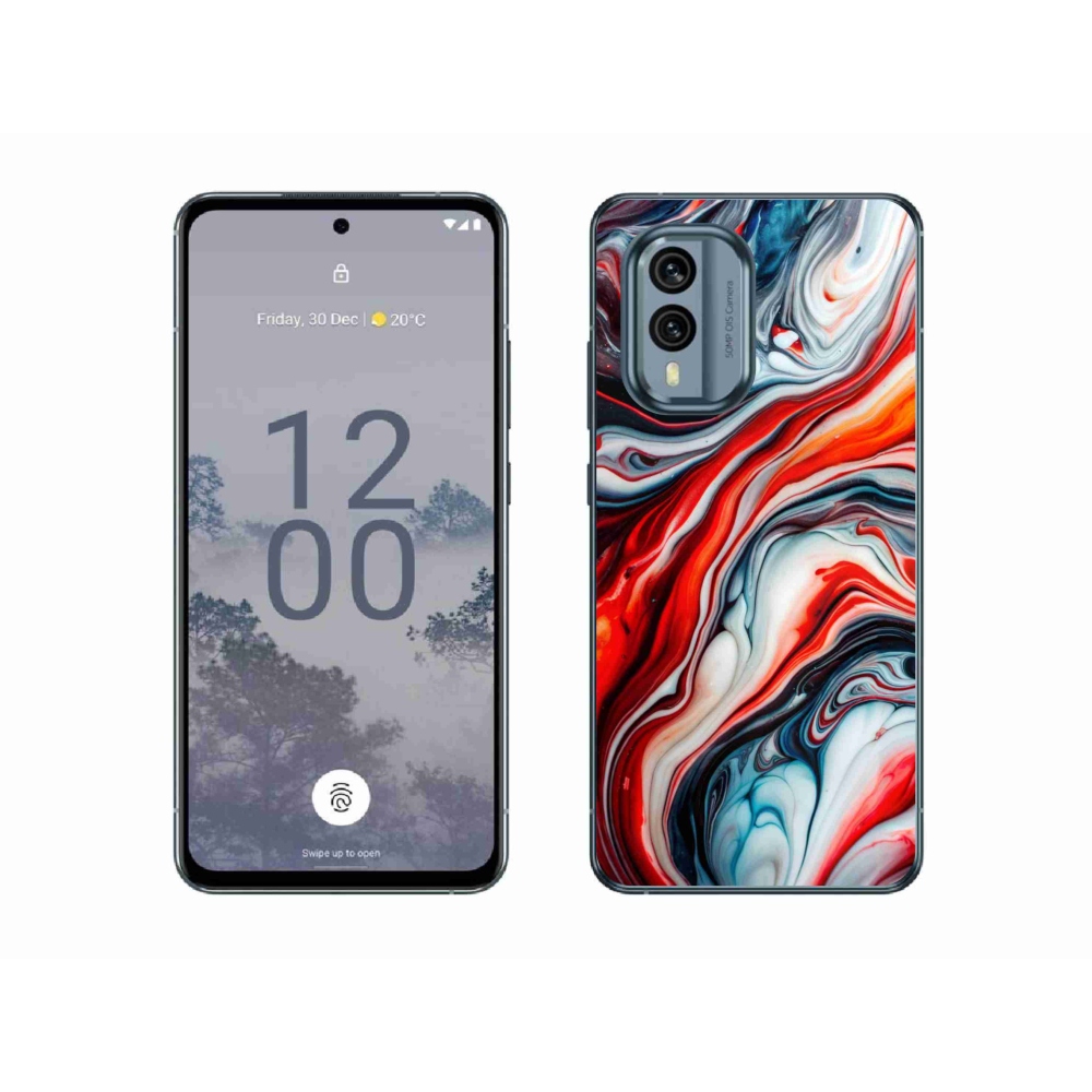 Gélový kryt mmCase na Nokia X30 5G - abstraktný motív 63