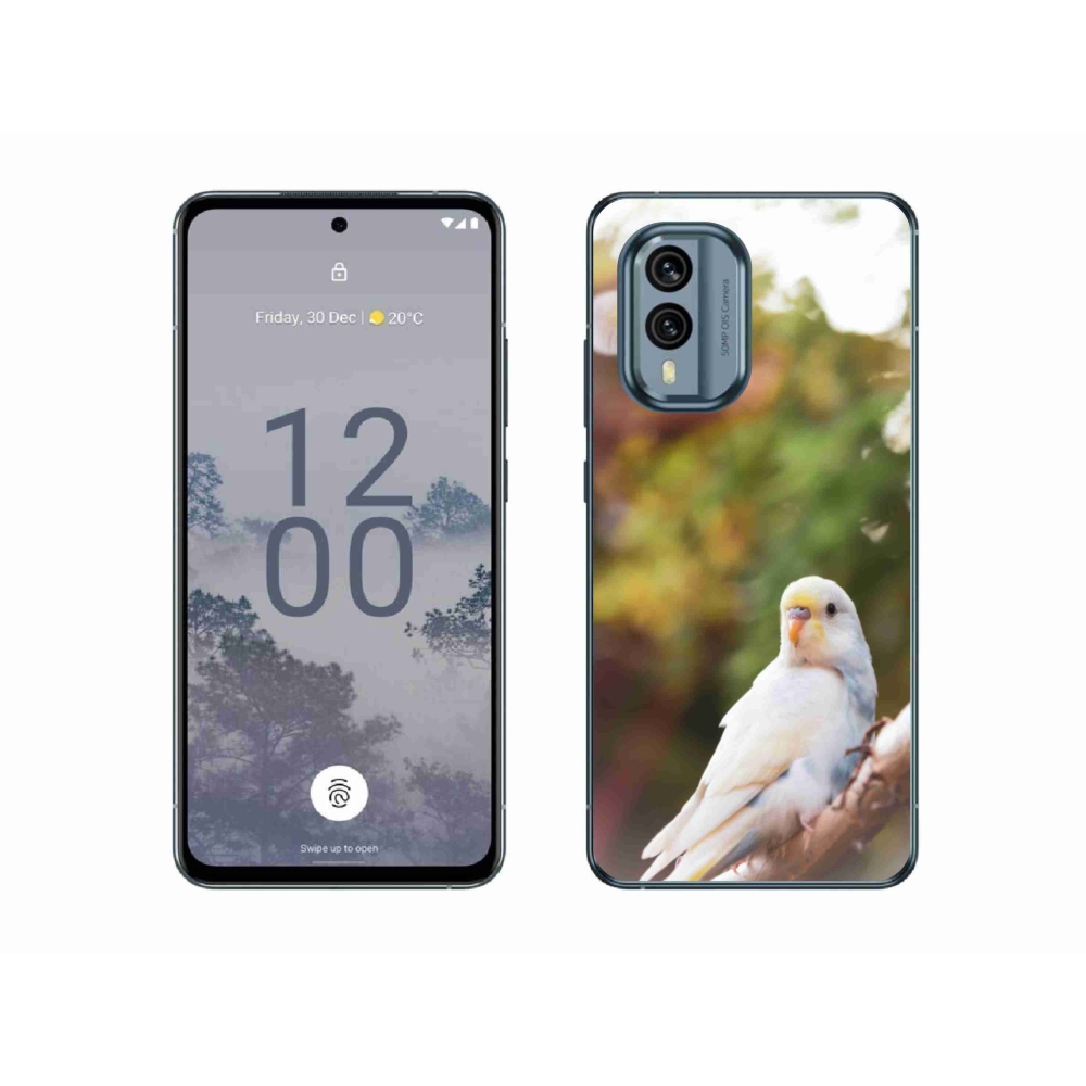Gélový kryt mmCase na Nokia X30 5G - andulka biela