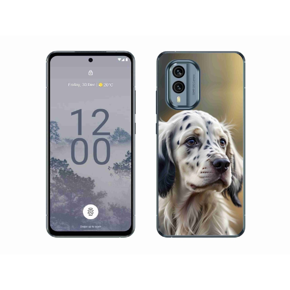 Gélový kryt mmCase na Nokia X30 5G - anglický seter