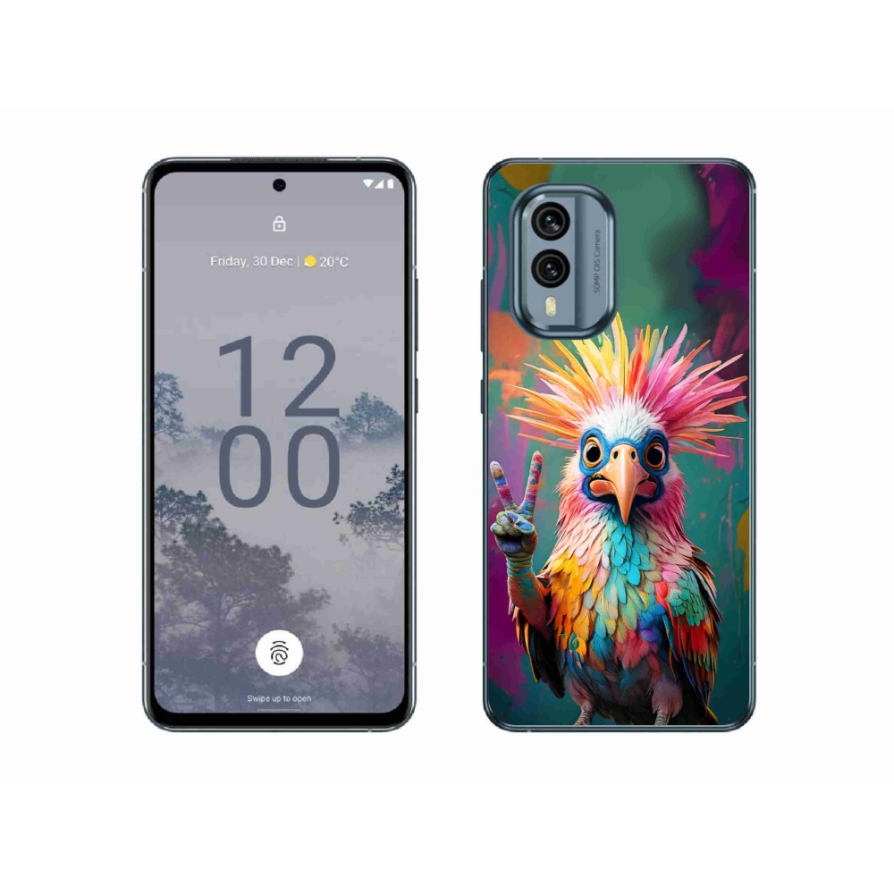 Gélový kryt mmCase na Nokia X30 5G - farebný rebel