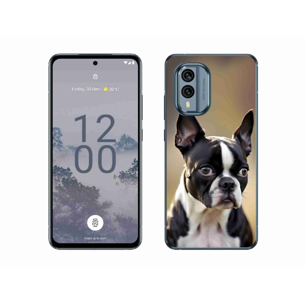 Gélový kryt mmCase na Nokia X30 5G - bostonský teriér
