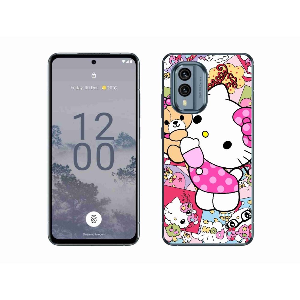 Gélový kryt mmCase na Nokia X30 5G - cute kitty