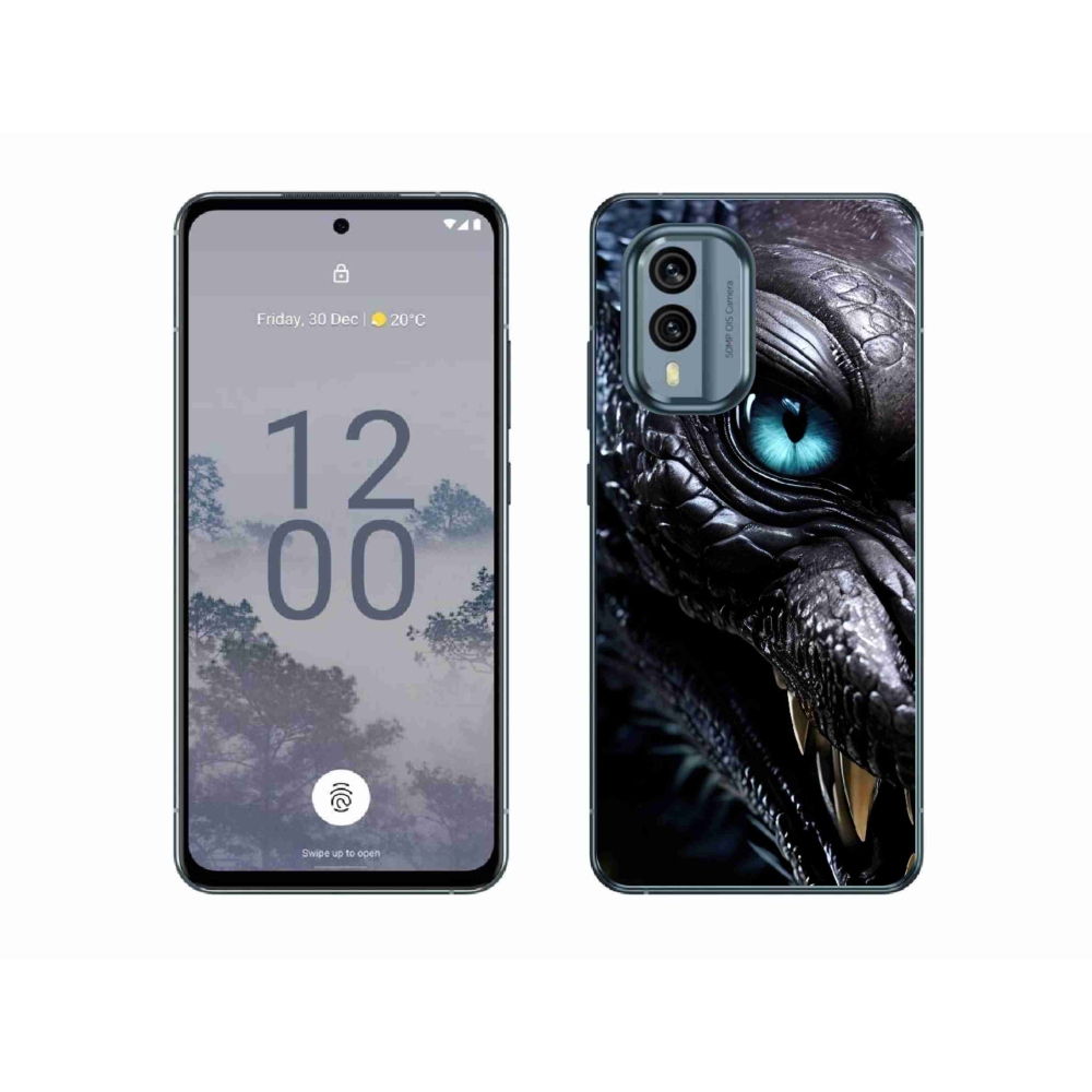 Gélový kryt mmCase na Nokia X30 5G - dračí pohľad