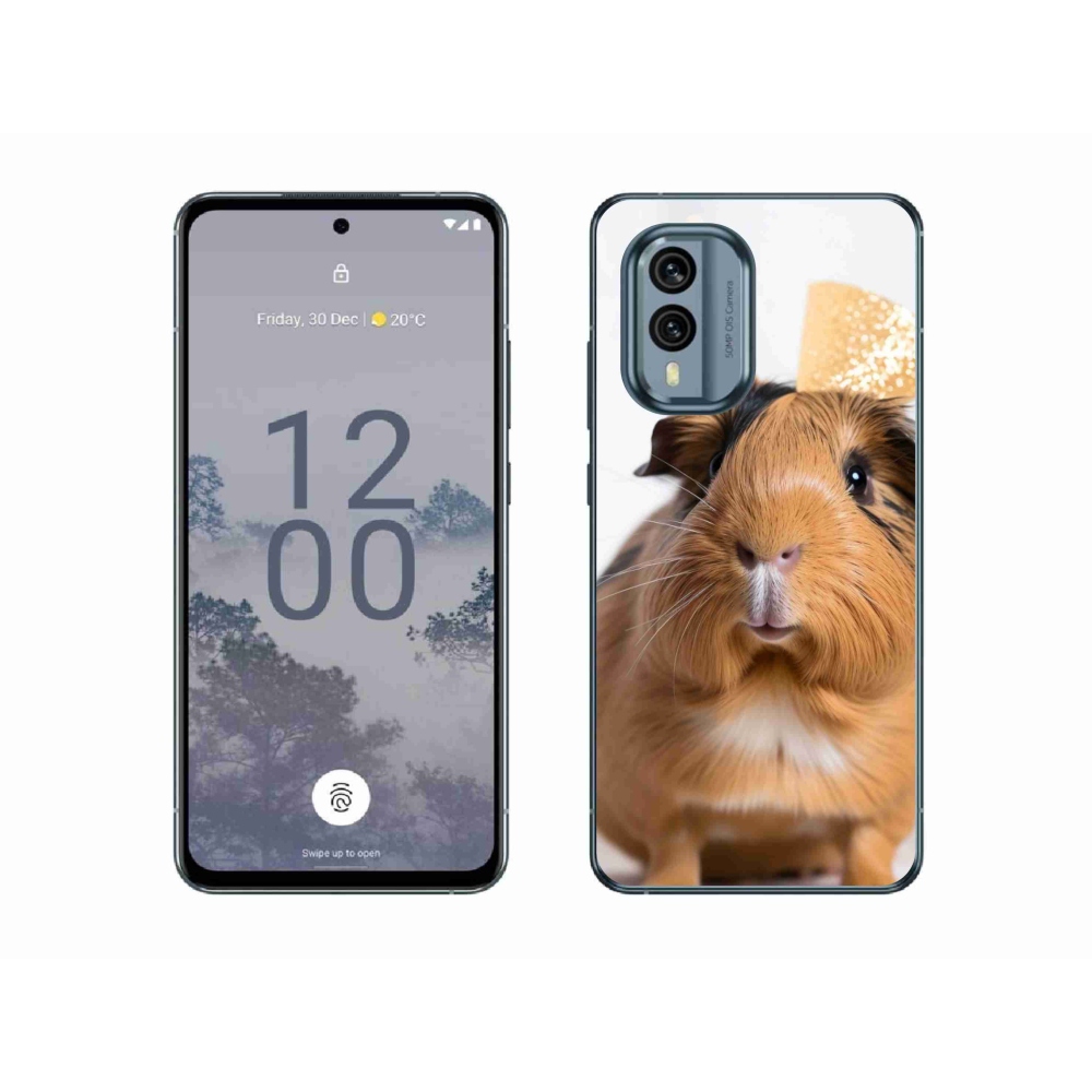 Gélový kryt mmCase na Nokia X30 5G - hnedé morča