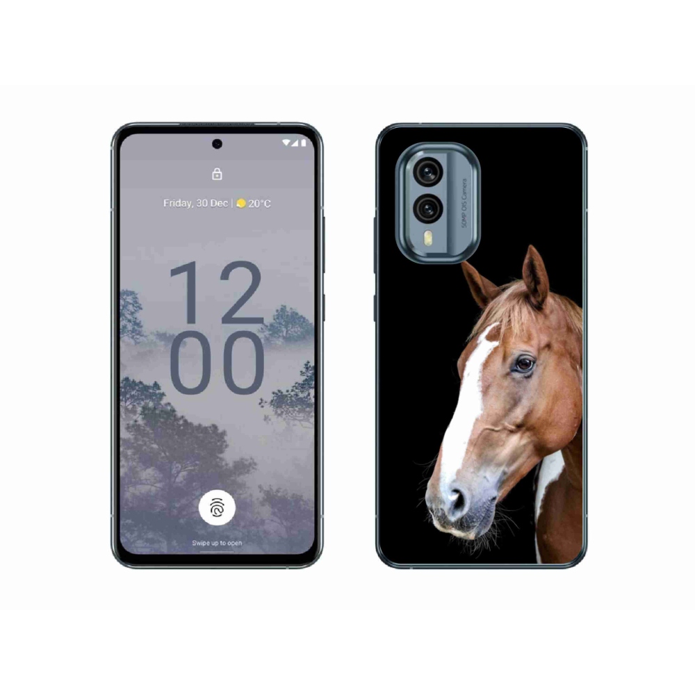 Gélový kryt mmCase na Nokia X30 5G - hnedý kôň 3