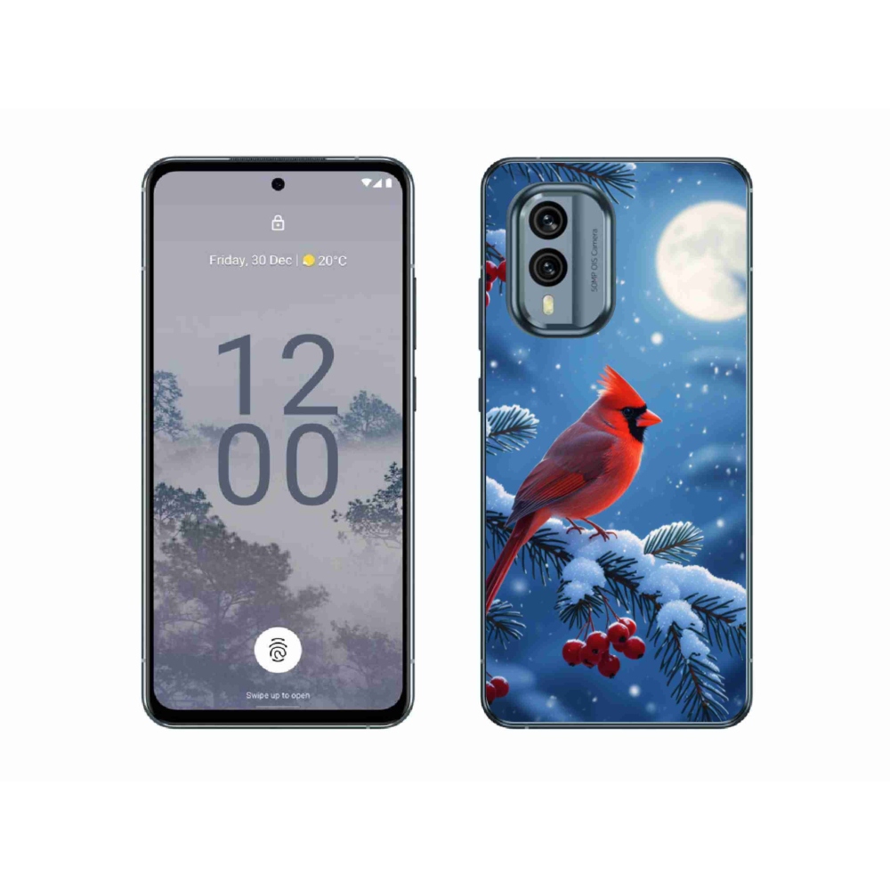 Gélový kryt mmCase na Nokia X30 5G - kardinál červený