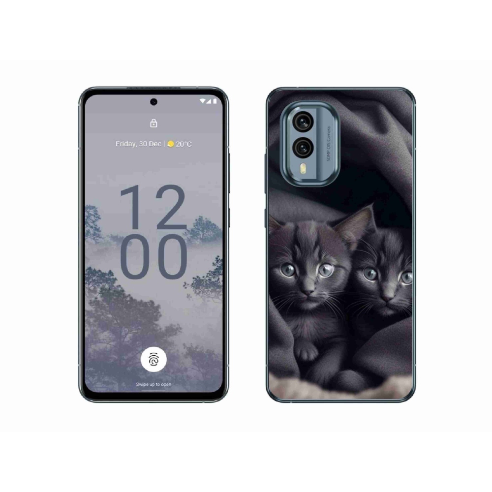 Gélový kryt mmCase na Nokia X30 5G - mačacie duo