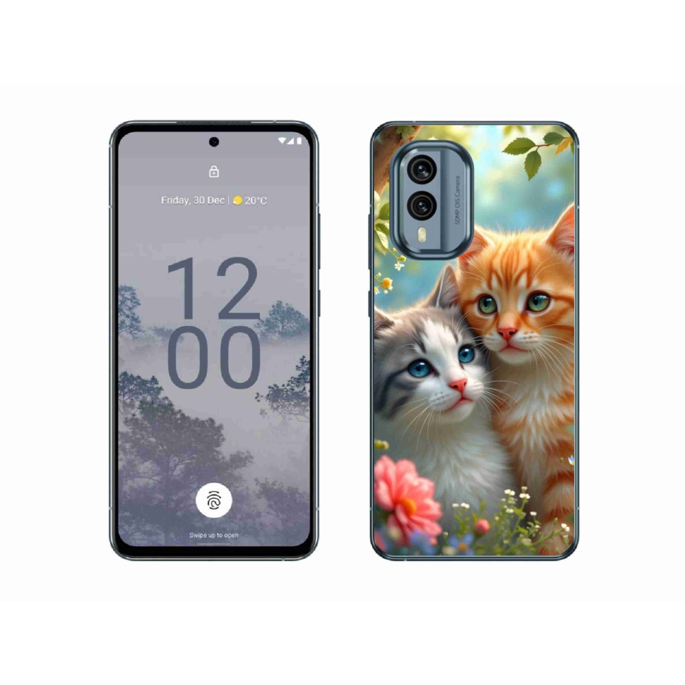 Gélový kryt mmCase na Nokia X30 5G - mačacia láska 2