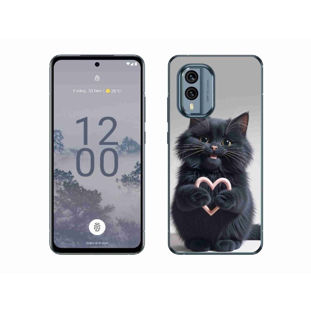 Gélový kryt mmCase na Nokia X30 5G - mačacia láska 3