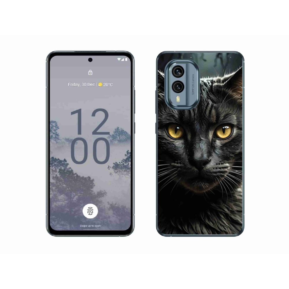 Gélový kryt mmCase na Nokia X30 5G - mačacie pohľad 3