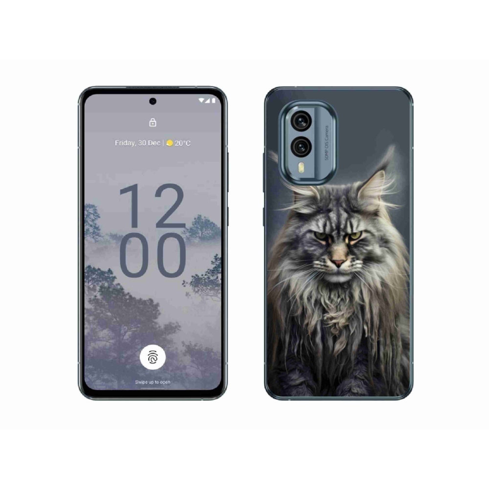 Gélový kryt mmCase na Nokia X30 5G - mačacie pohľad 4