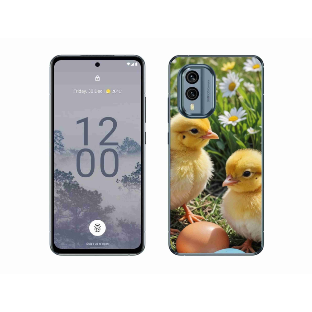 Gélový kryt mmCase na Nokia X30 5G - kuriatka