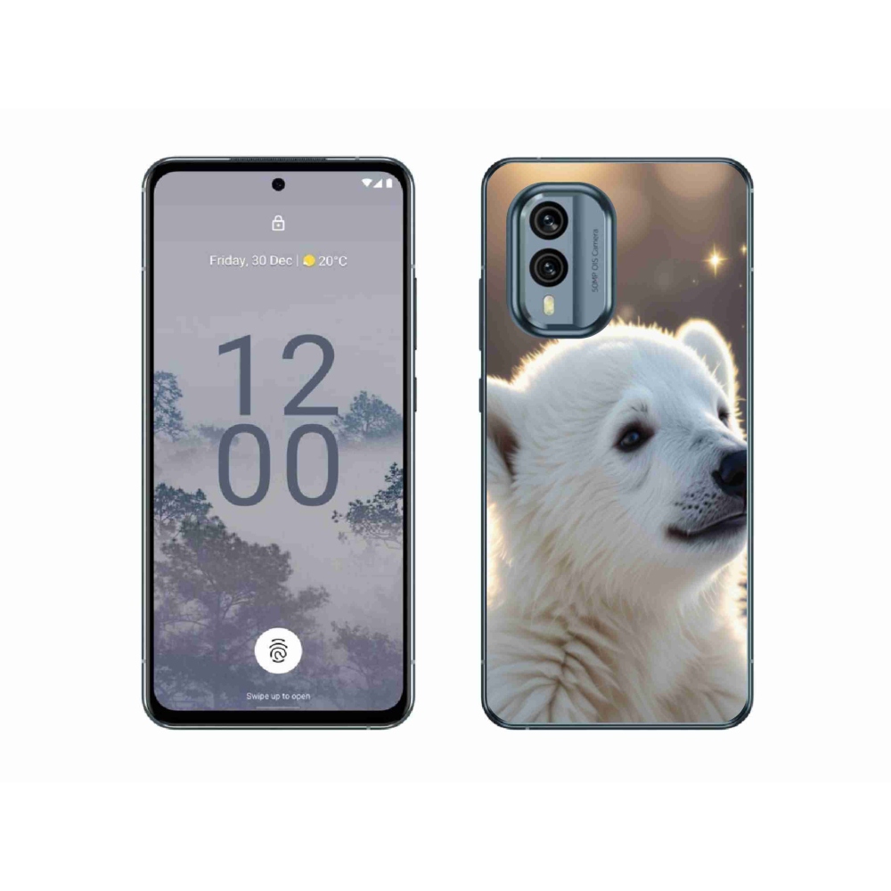 Gélový kryt mmCase na Nokia X30 5G - ľadový medveď