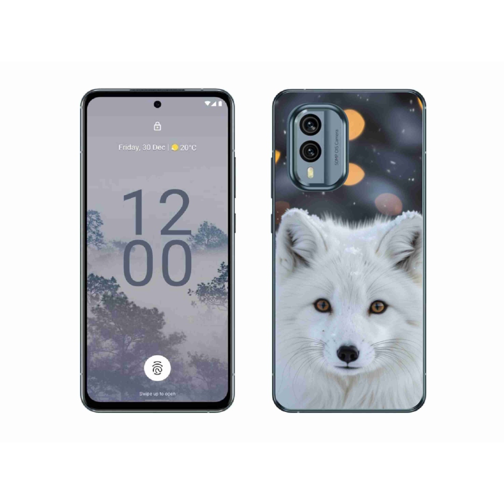 Gélový kryt mmCase na Nokia X30 5G - líška polárna