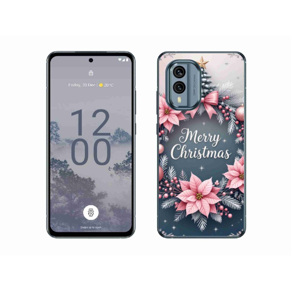 Gélový kryt mmCase na Nokia X30 5G - merry christmas
