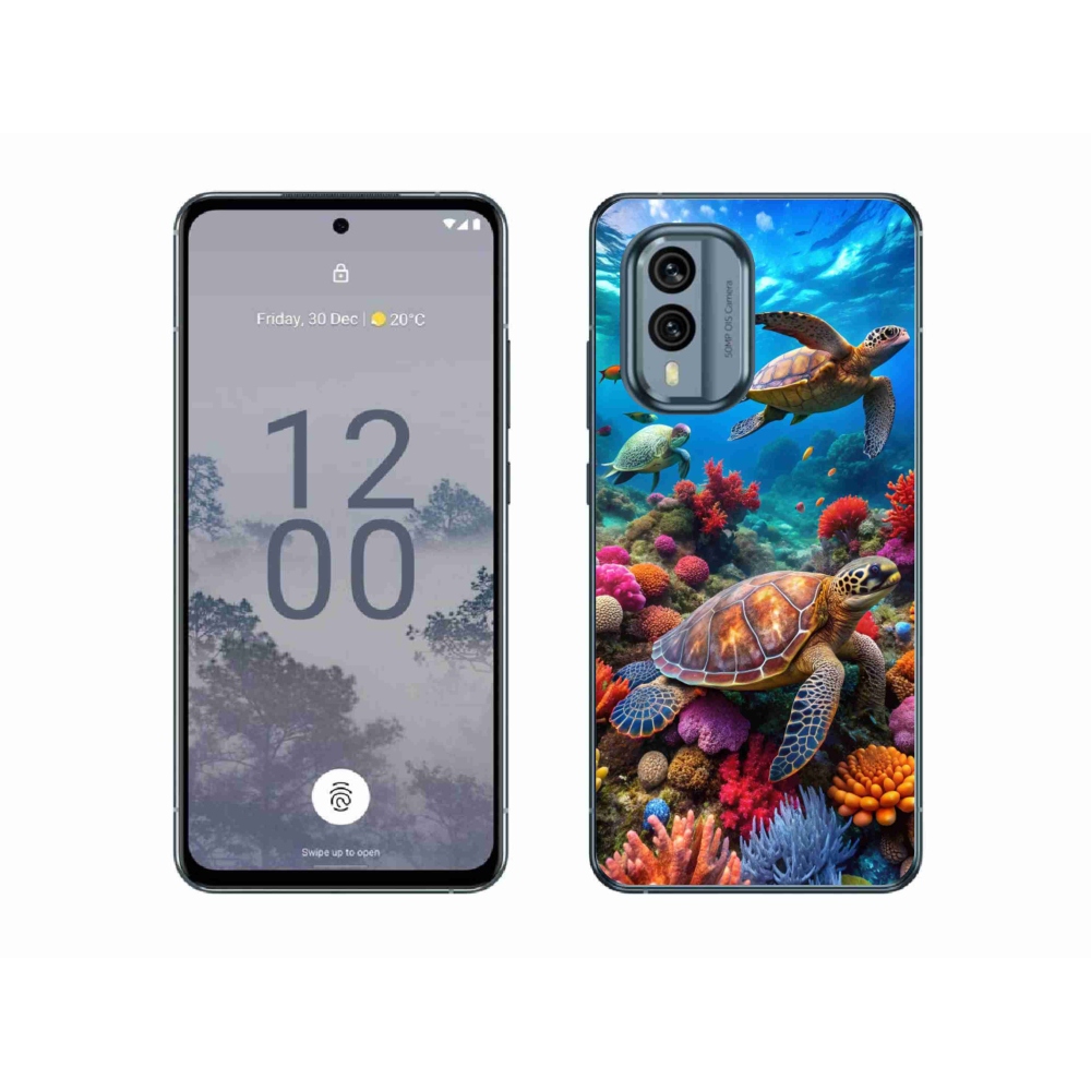 Gélový kryt mmCase na Nokia X30 5G - morský svet 2