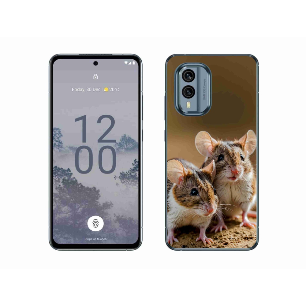 Gélový kryt mmCase na Nokia X30 5G - myší duo