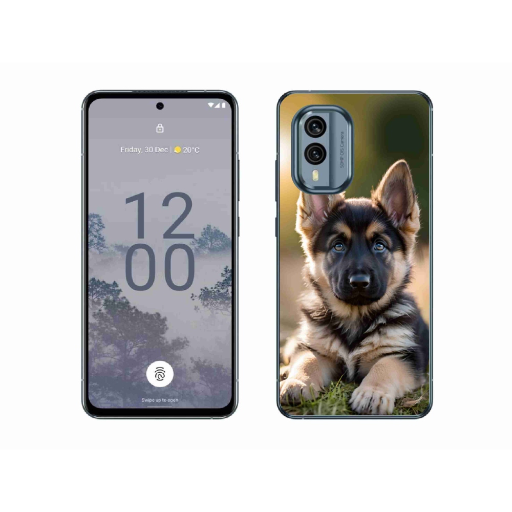 Gélový kryt mmCase na Nokia X30 5G - nemecký ovčiak v prírode