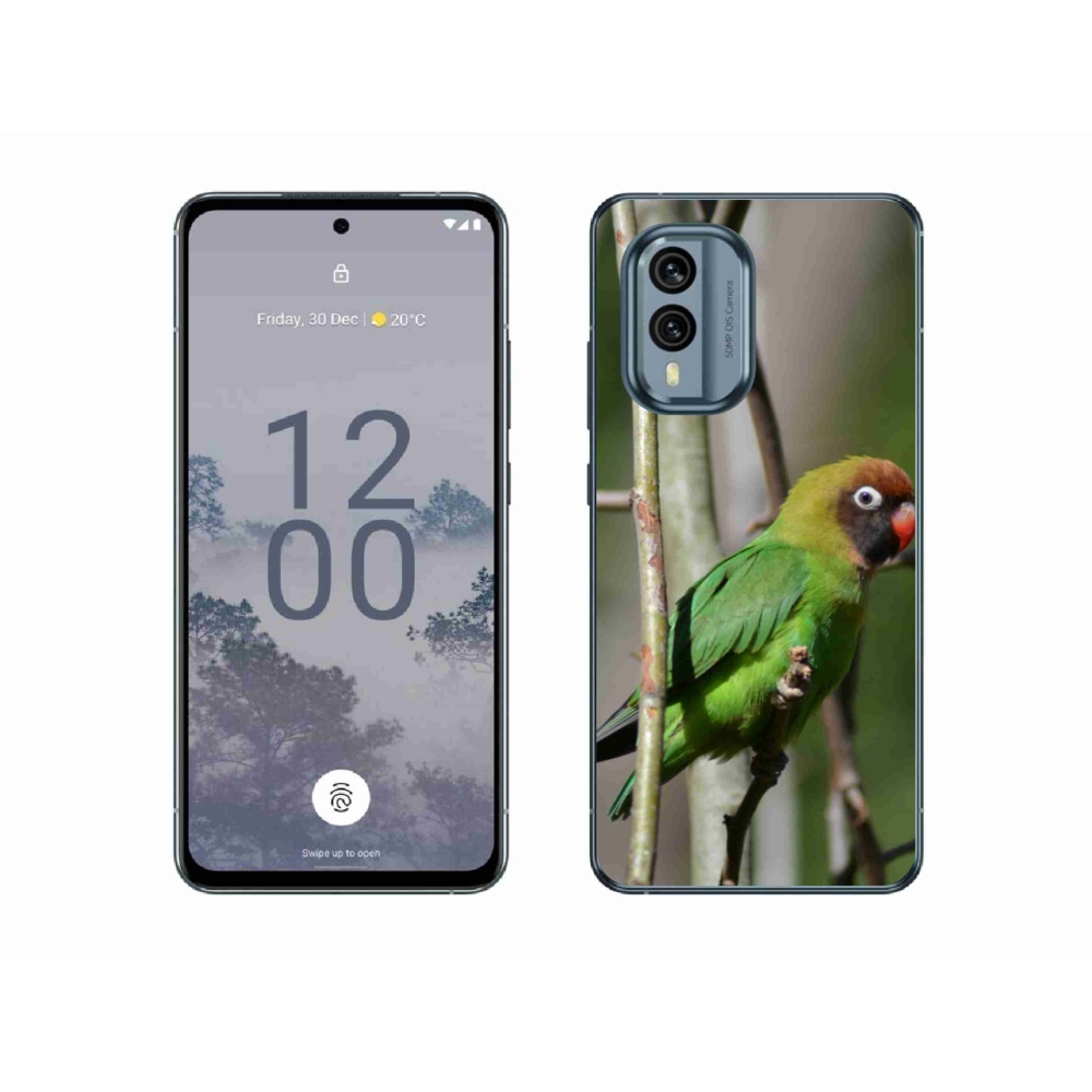 Gélový kryt mmCase na Nokia X30 5G - papagáj agapornis