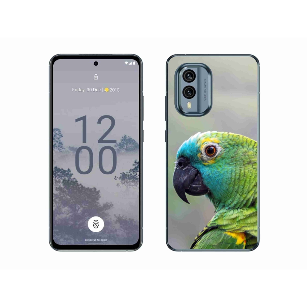 Gélový kryt mmCase na Nokia X30 5G - papagáj amazončan