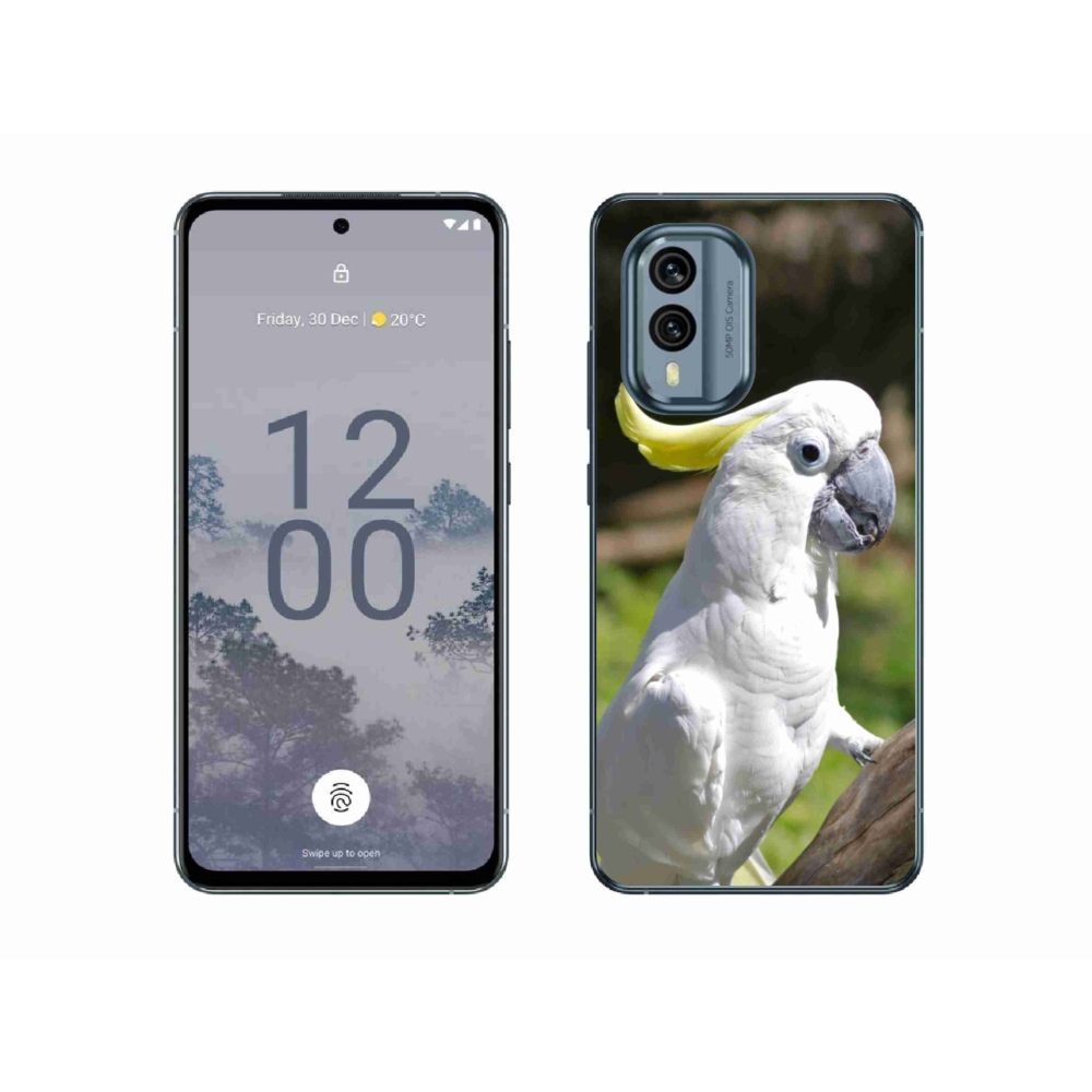 Gélový kryt mmCase na Nokia X30 5G - papagáj kakadu 2
