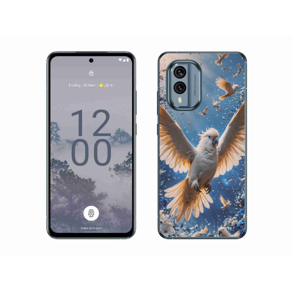 Gélový kryt mmCase na Nokia X30 5G - papagáj kakadu