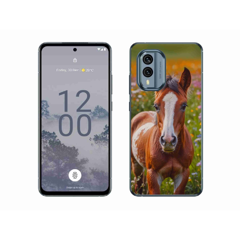 Gélový kryt mmCase na Nokia X30 5G - roztomilé žriebä