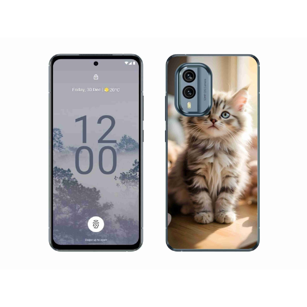 Gélový kryt mmCase na Nokia X30 5G - roztomilé mačiatko 10