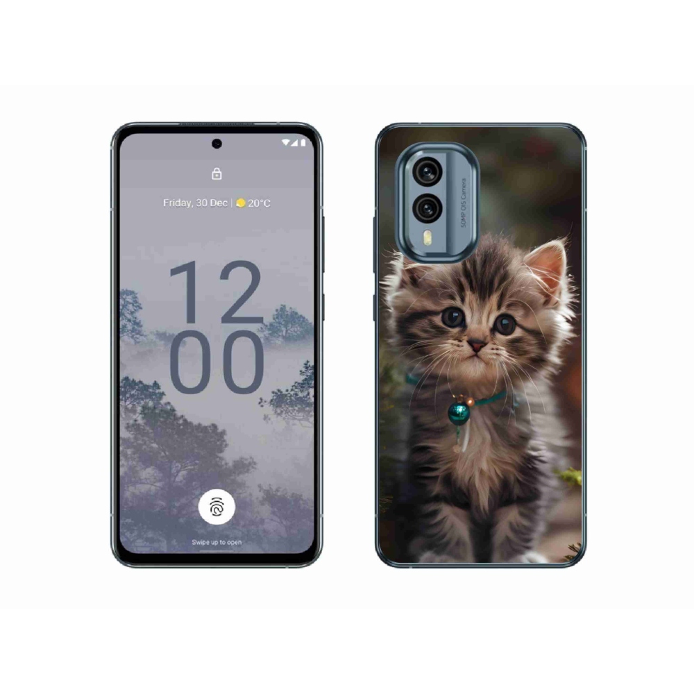 Gélový kryt mmCase na Nokia X30 5G - roztomilé mačiatko 11
