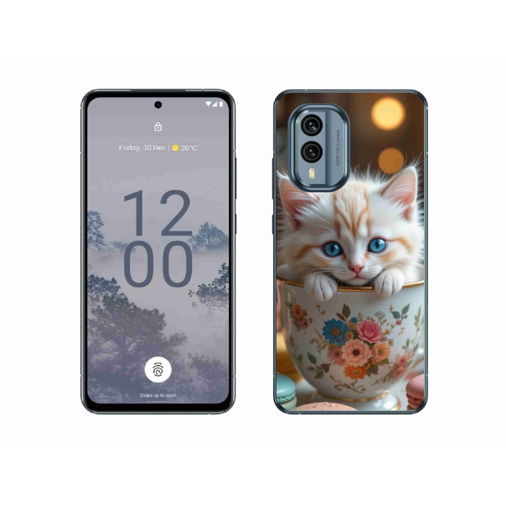 Gélový kryt mmCase na Nokia X30 5G - roztomilé mačiatko 6