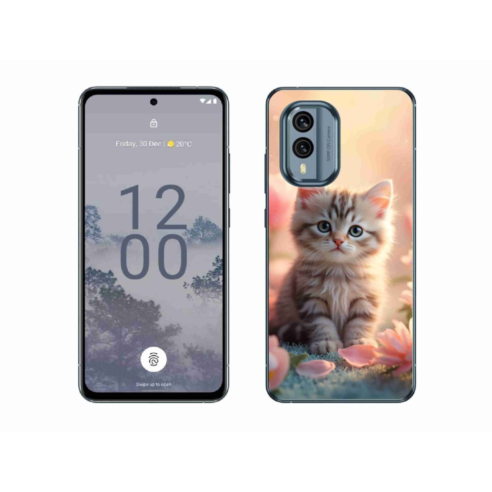 Gélový kryt mmCase na Nokia X30 5G - roztomilé mačiatko 8