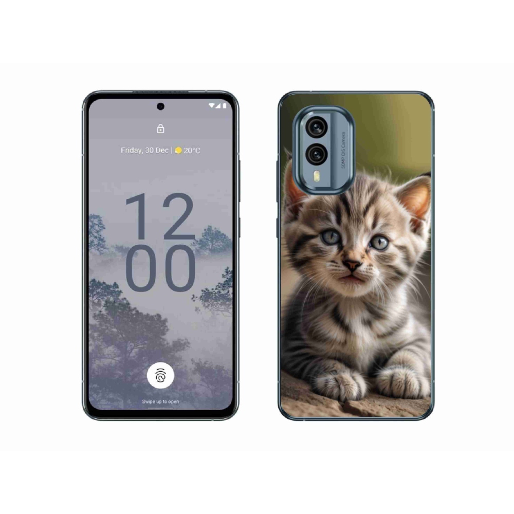 Gélový kryt mmCase na Nokia X30 5G - roztomilé mačiatko 9
