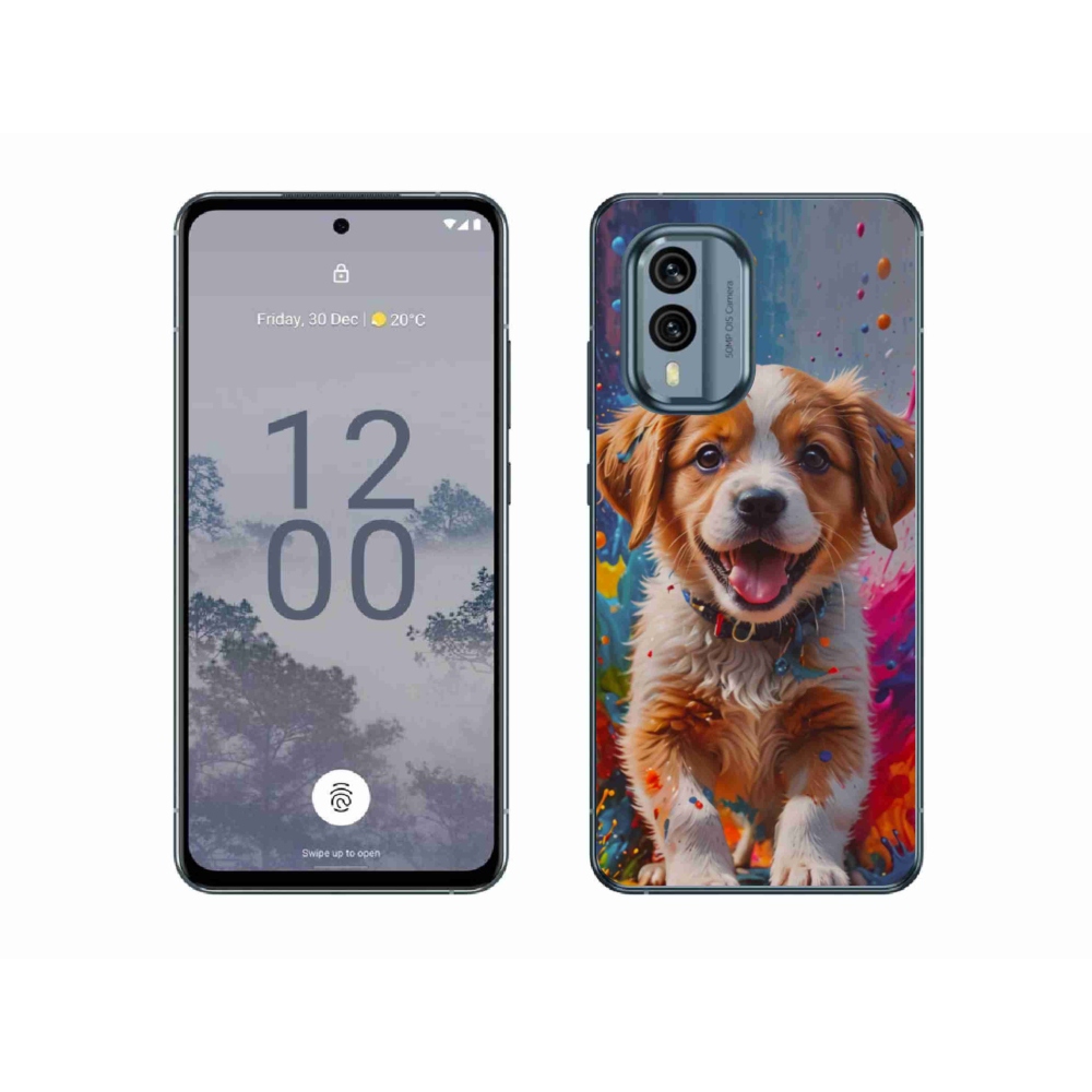Gélový kryt mmCase na Nokia X30 5G - roztomilé šteňa 3