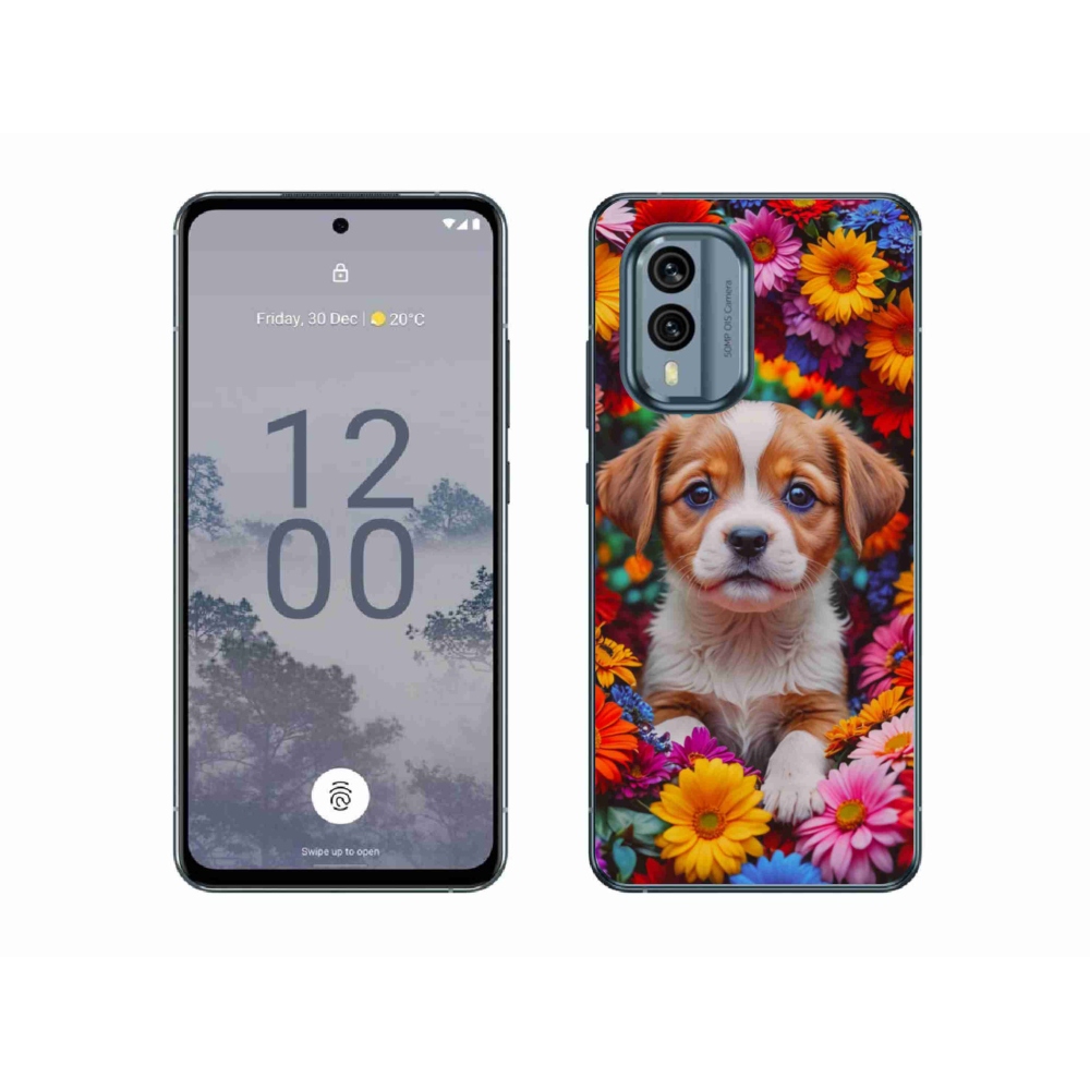 Gélový kryt mmCase na Nokia X30 5G - roztomilé šteňa