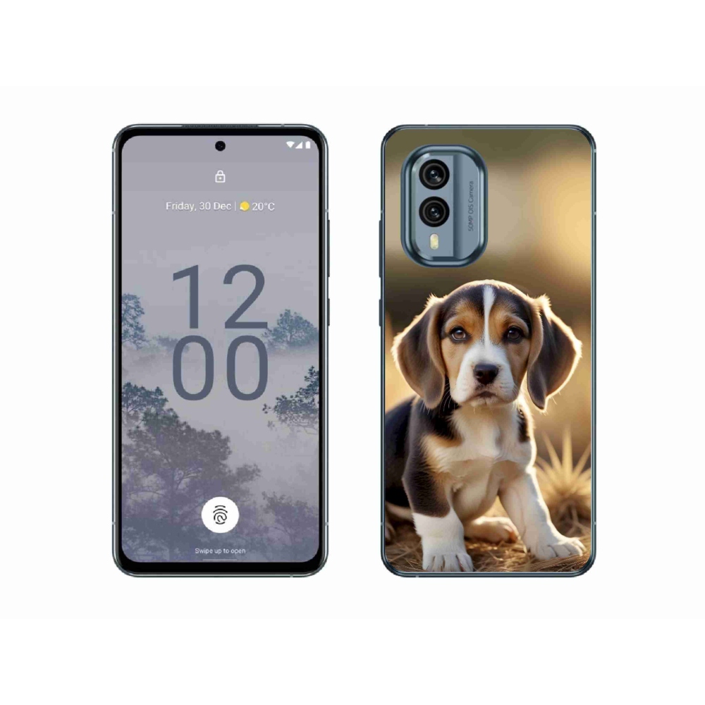 Gélový kryt mmCase na Nokia X30 5G - roztomilý bígl