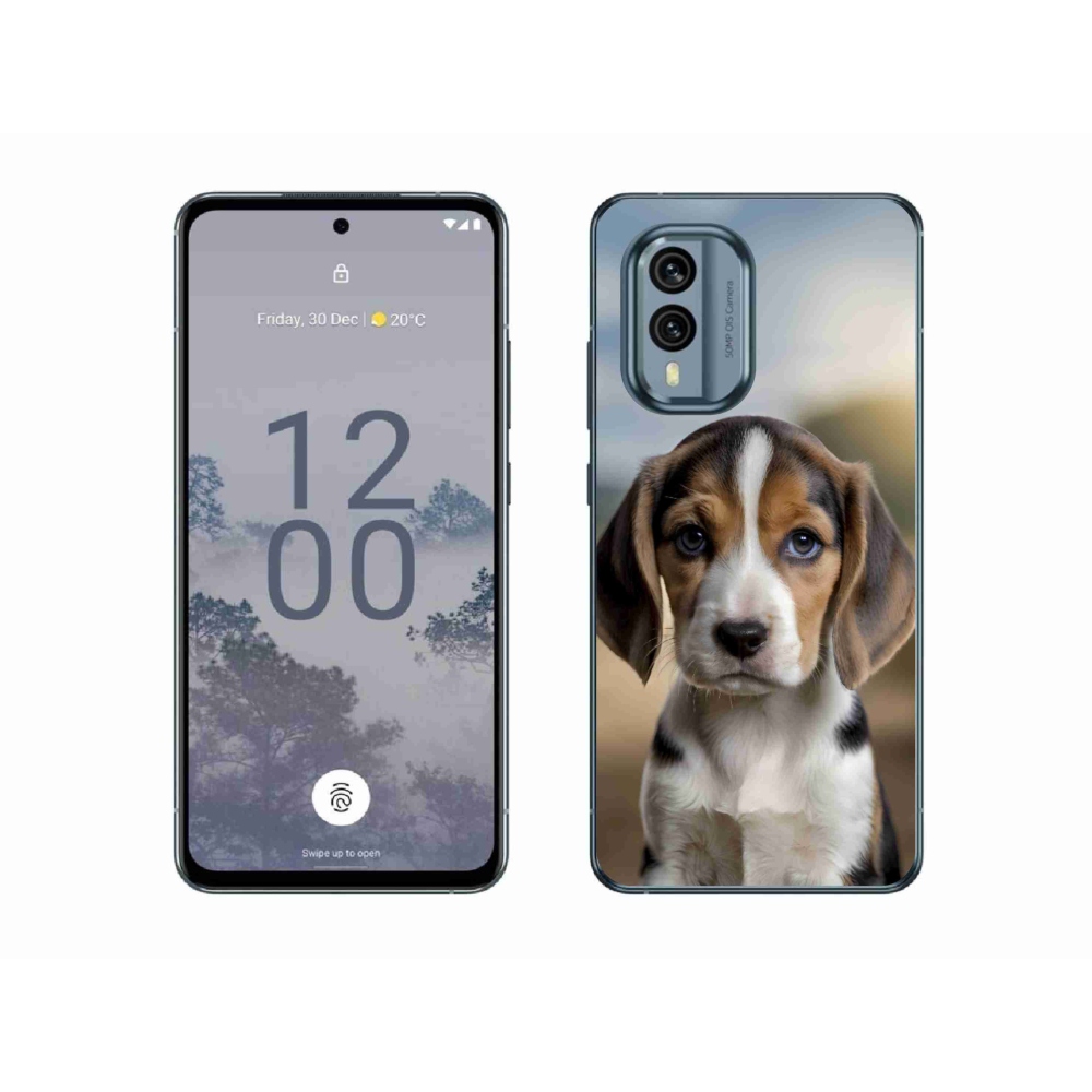 Gélový kryt mmCase na Nokia X30 5G - roztomilý bígl