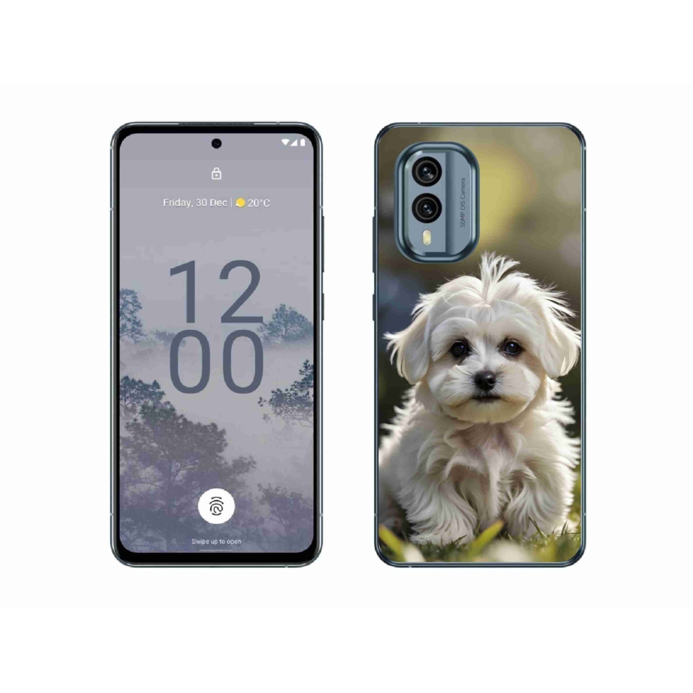 Gélový kryt mmCase na Nokia X30 5G - roztomilý maltézsky psík