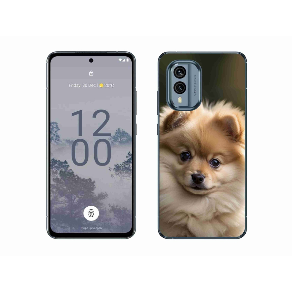 Gélový kryt mmCase na Nokia X30 5G - roztomilý pomeranian 2