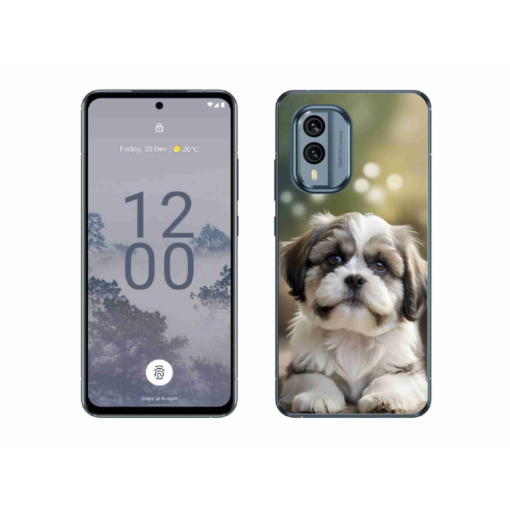 Gélový kryt mmCase na Nokia X30 5G - roztomilý shih-tzu