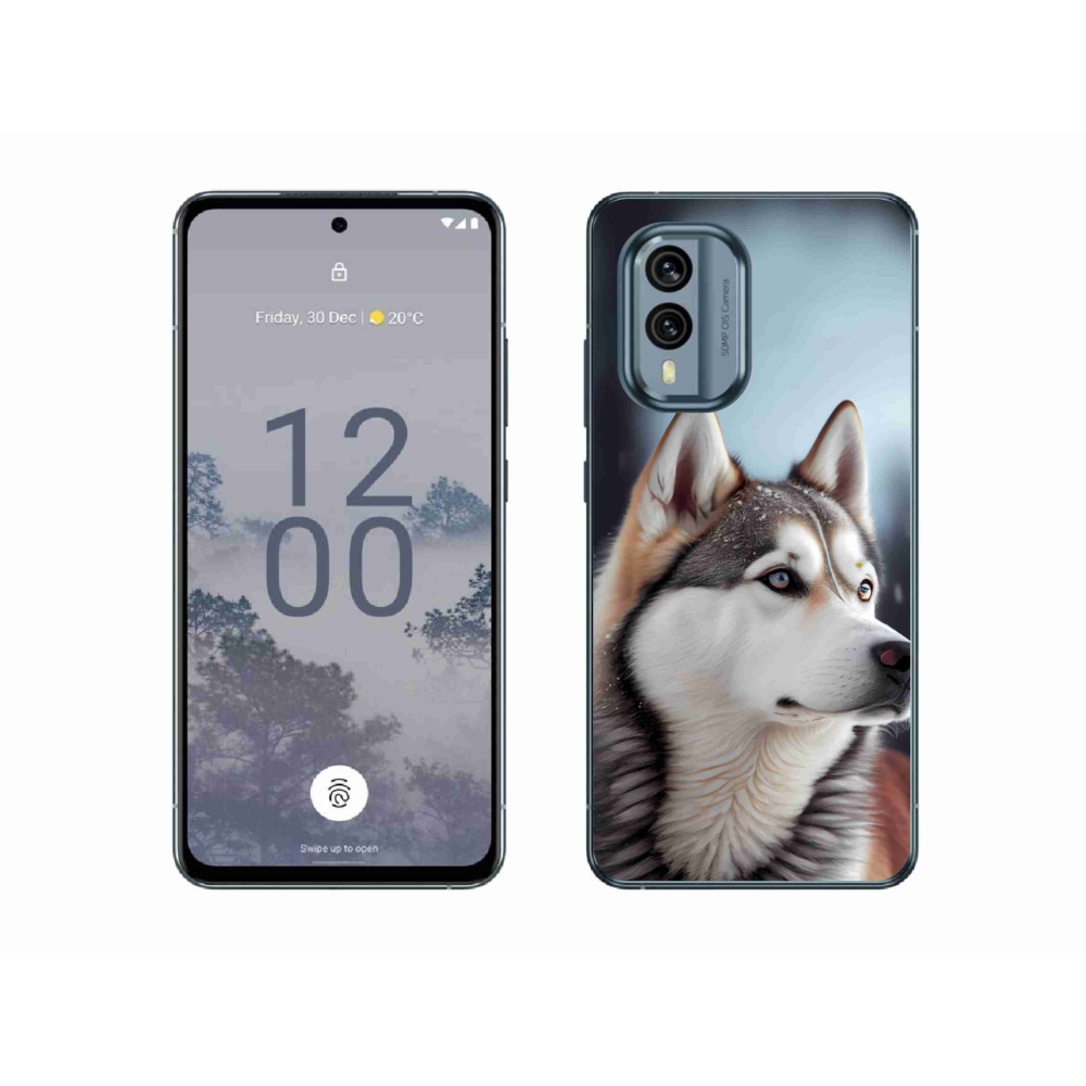 Gélový kryt mmCase na Nokia X30 5G - sibírsky husky