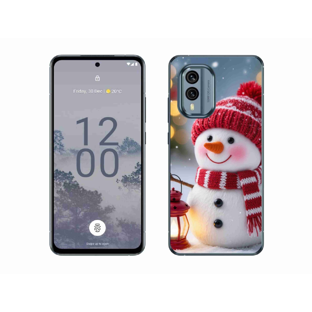 Gélový kryt mmCase na Nokia X30 5G - snehuliak 2