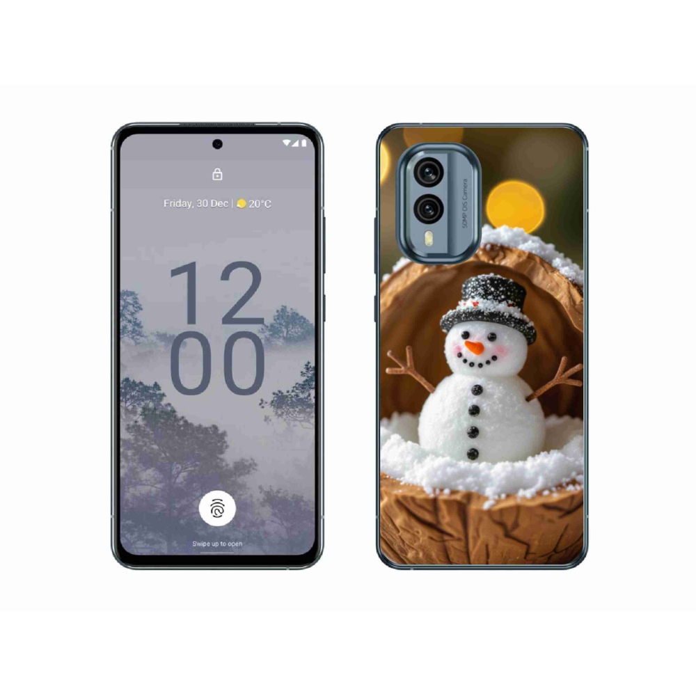 Gélový kryt mmCase na Nokia X30 5G - snehuliak 4