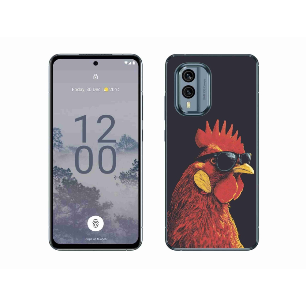 Gélový kryt mmCase na Nokia X30 5G - štýlový kohút