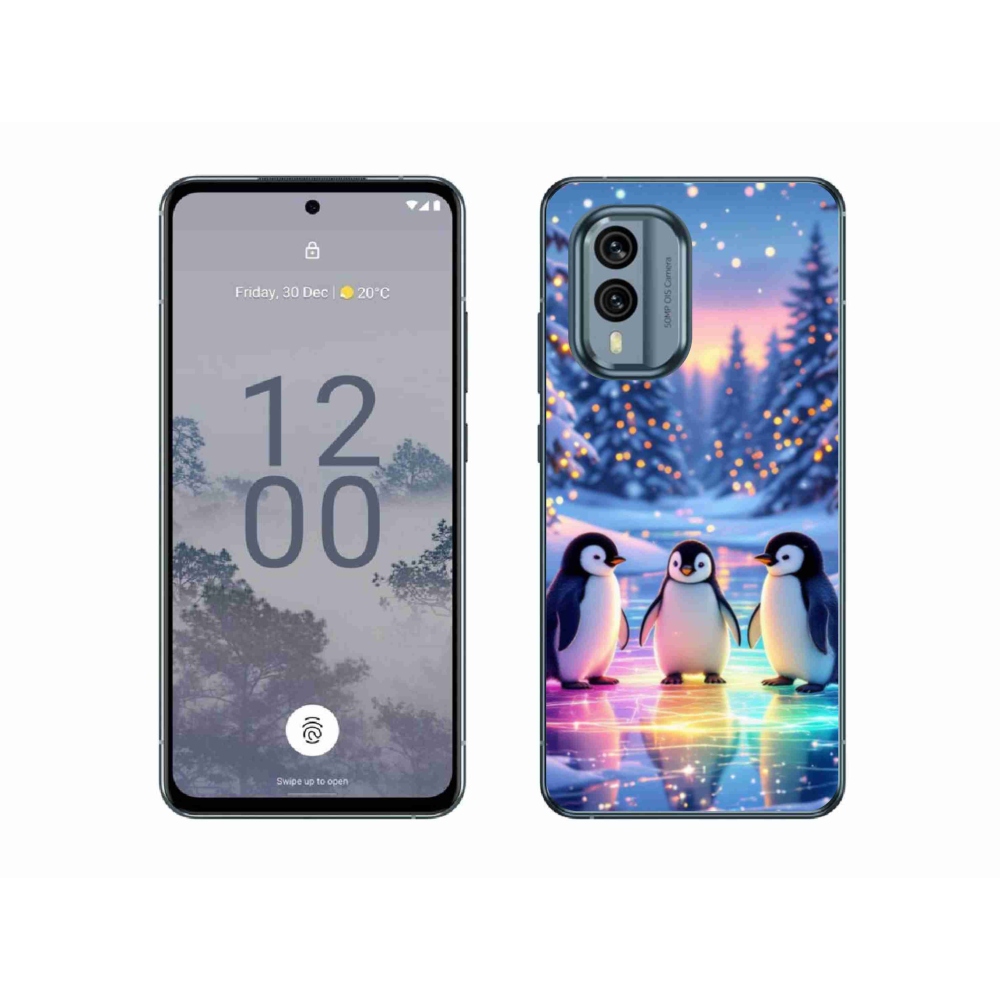 Gélový kryt mmCase na Nokia X30 5G - tučniaky