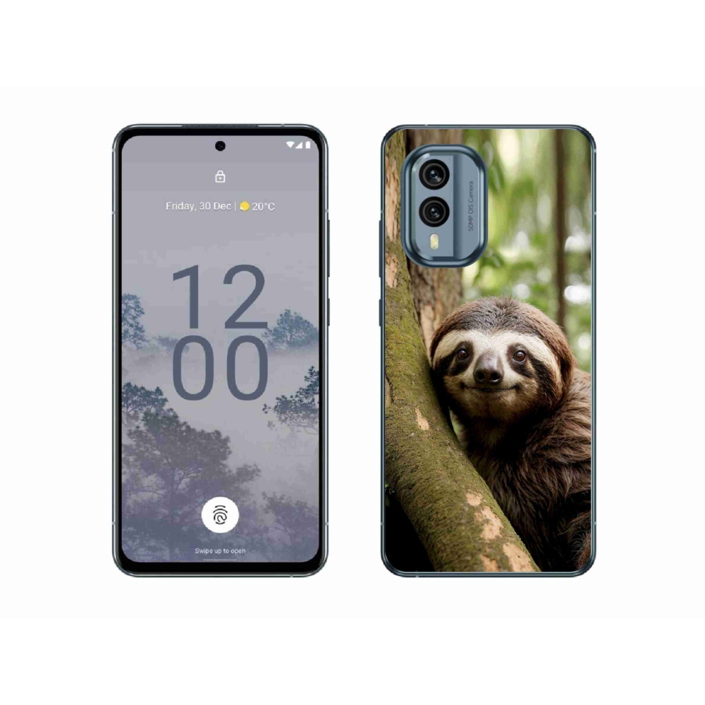 Gélový kryt mmCase na Nokia X30 5G - usmievavý leňochod