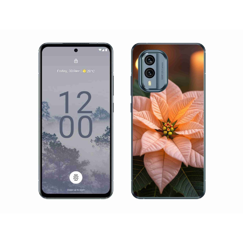 Gélový kryt mmCase na Nokia X30 5G - vianočná hviezda