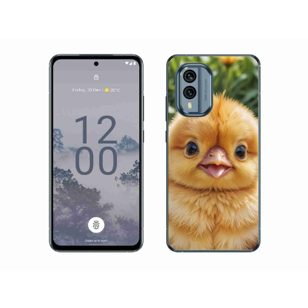 Gélový kryt mmCase na Nokia X30 5G - veselé kuriatko